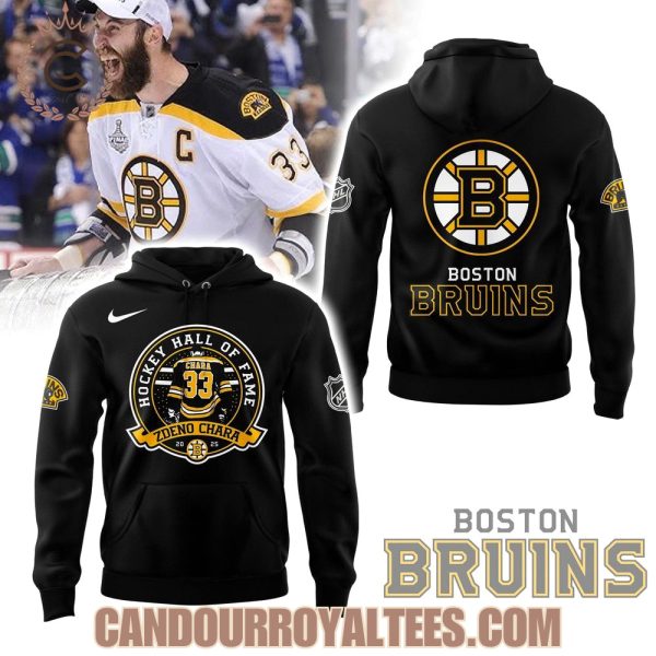 Boston Bruins x Zdeno Chara Hockey Hall Of Fame Hoodie – Black