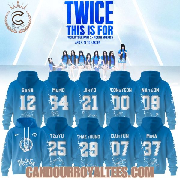Boston Celtics X TWICE This Is For World Tour Part II 2026 Hoodie
