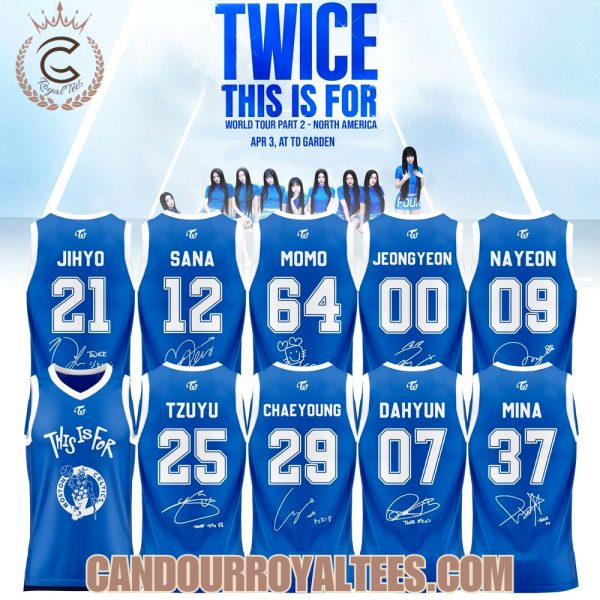 Boston Celtics X TWICE This Is For World Tour Part II Basketball Jersey 2026