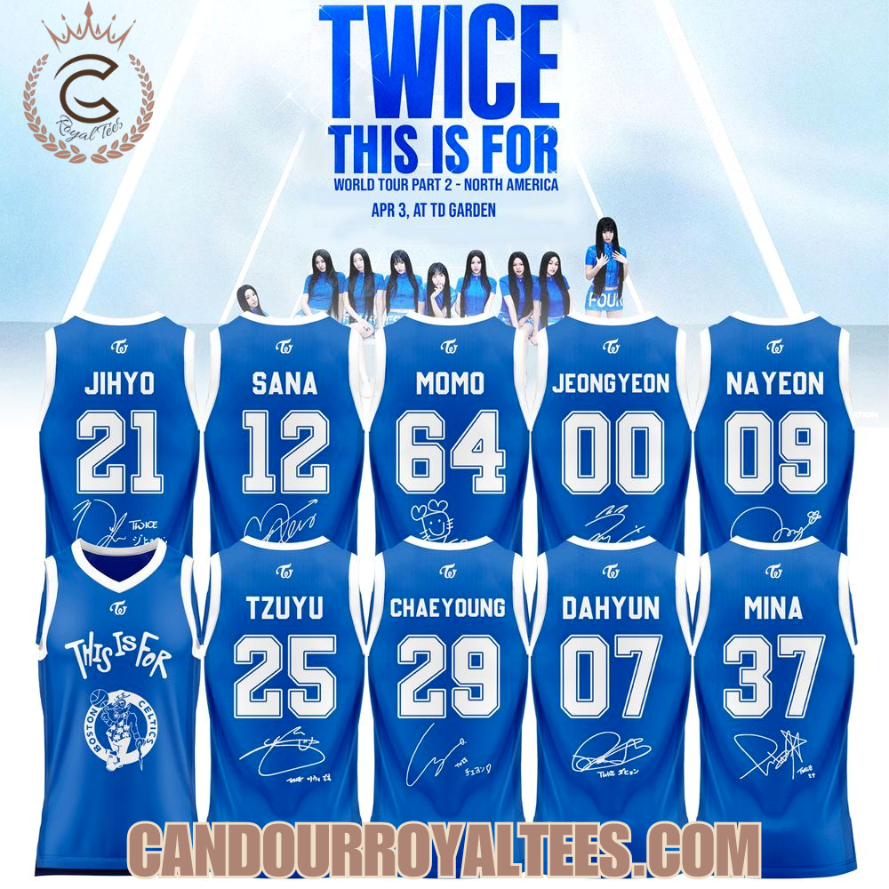 Boston Celtics X TWICE This Is For World Tour Part II Basketball Jersey 2026 Boston Celtics X TWICE This Is For World Tour Part II Basketball Jersey 2026