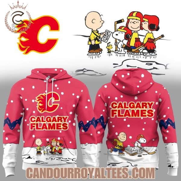 Calgary Flames x Snoopy 2025 Hoodie