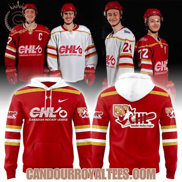 Canadian Hockey League 50th Celebration Red Hoodie