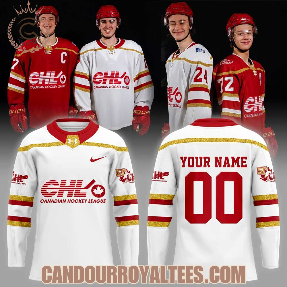 Canadian Hockey League 50th Celebration White Hockey Jersey Canadian Hockey League 50th Celebration White Hockey Jersey