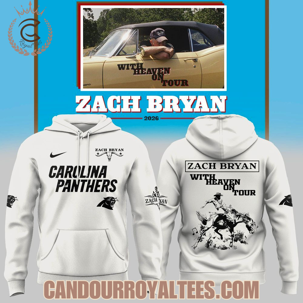 Carolina Panthers x Jack Bryan : With Heavan On Tour Hoodie Carolina Panthers x Jack Bryan : With Heavan On Tour Hoodie