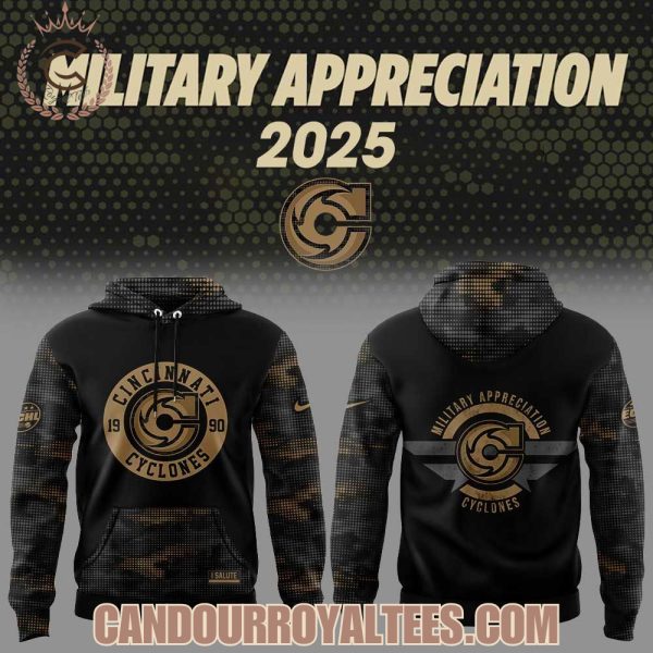 Cincinnati Cyclones x Military Appreciation 2025 Hoodie
