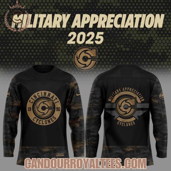 Cincinnati Cyclones x Military Appreciation 2025 Jersey