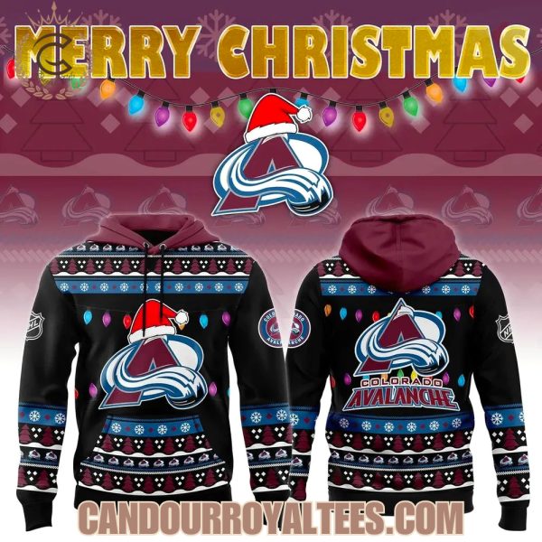 Colorado Avalanche 2025 Merry Christmas Hoodie