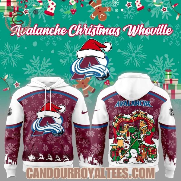 Colorado Avalanche Christmas Whoville Hoodie