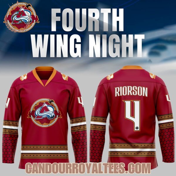 Colorado Avalanche Fourth Wing Night Jersey