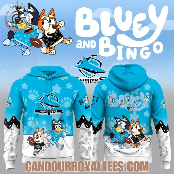Cronulla-Sutherland Sharks x Bluey & Bingo Hoodie