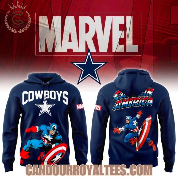Dallas Cowboys Captain America Marvel Hoodie