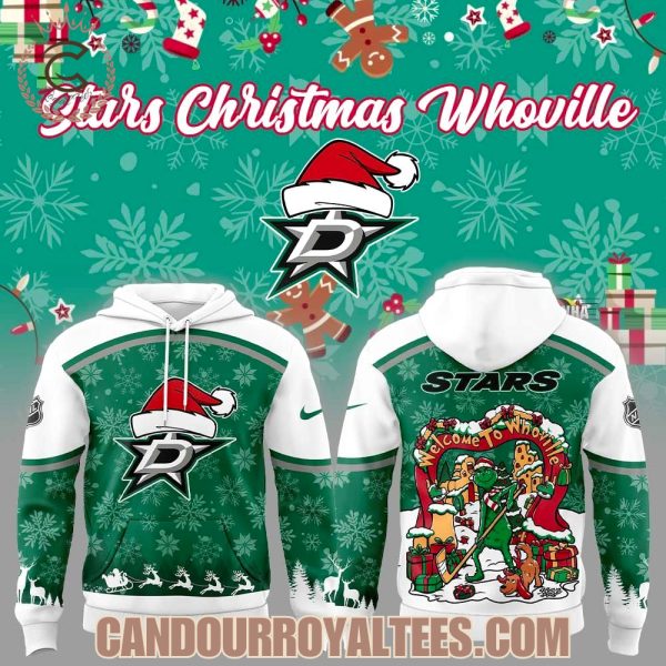 Dallas Stars Christmas Whoville Hoodie