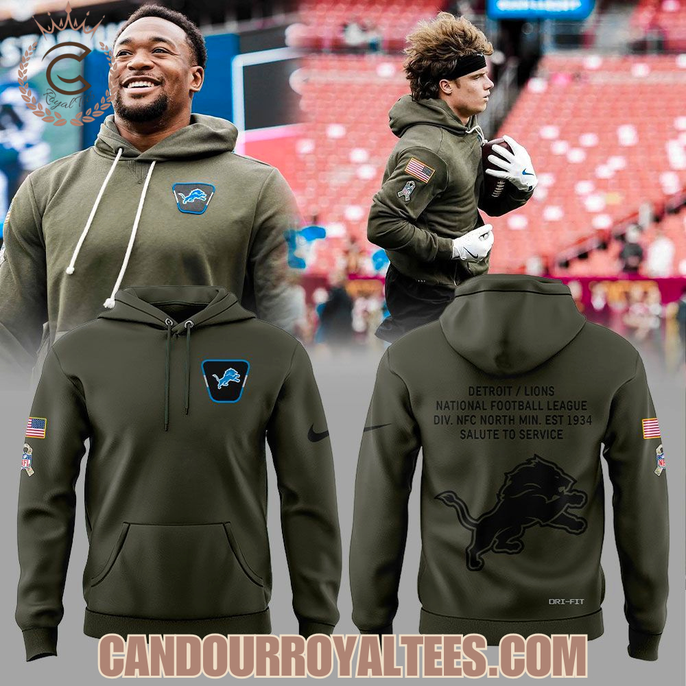 Detroit Lions Salute to Service 2025 Hoodie Detroit Lions Salute to Service 2025 Hoodie