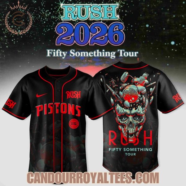 Detroit Pistons x RUSH 2026 Fifty Something Tour Baseball Jersey