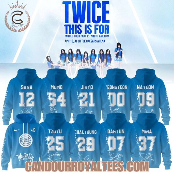 Detroit Pistons X TWICE This Is For World Tour Part II 2026 Hoodie