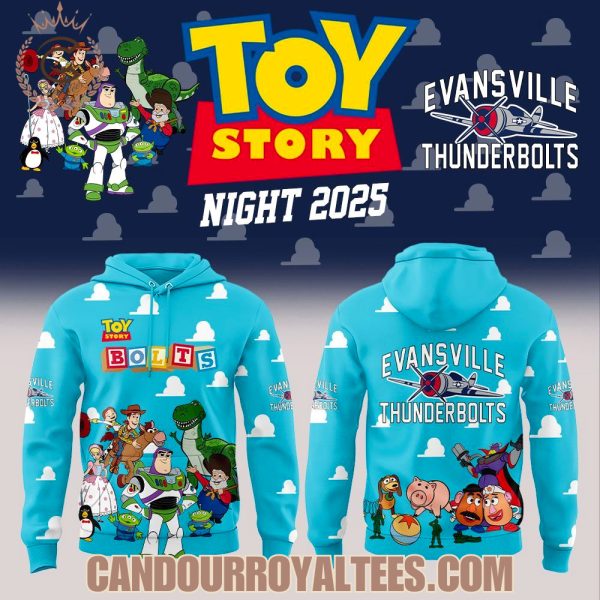Evansville Thunderbolts 30th anniversary of the original Toy Story Hoodie