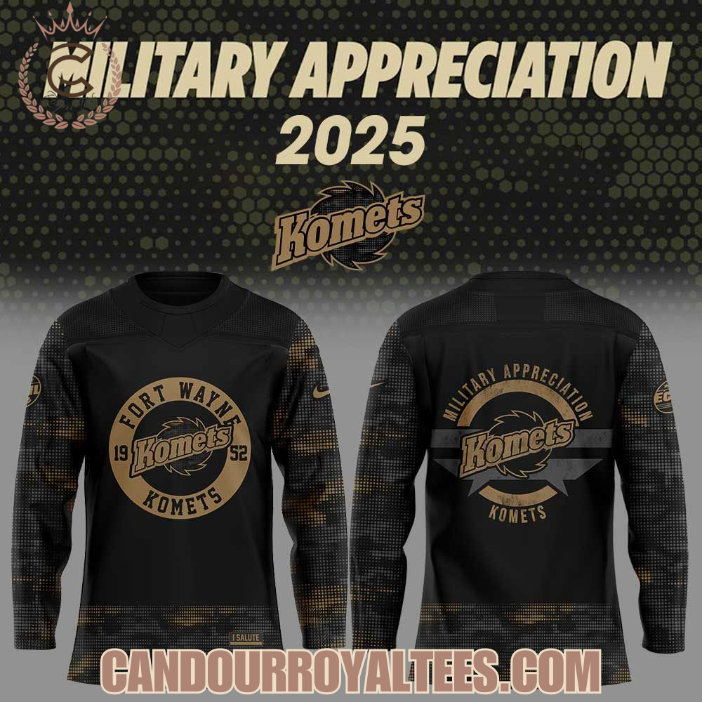 Fort Wayne Komets x Military Appreciation 2025 Jersey Fort Wayne Komets x Military Appreciation 2025 Jersey