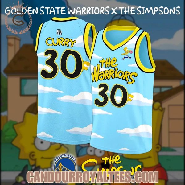 Golden State Warriors x The Simpsons Basketball Jersey 2025