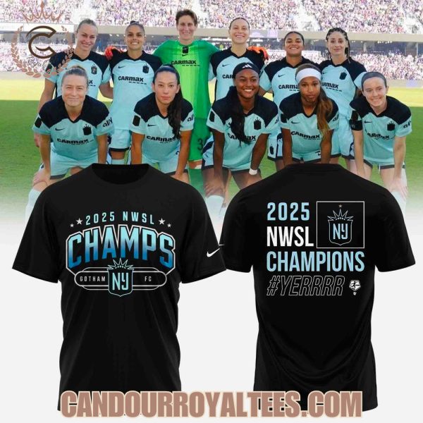 Gotham FC 2025 NWSL Champions Tshirt, Hoodie