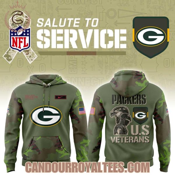 Green Bay Packers Military Appreciation Legend 2025 Hoodie