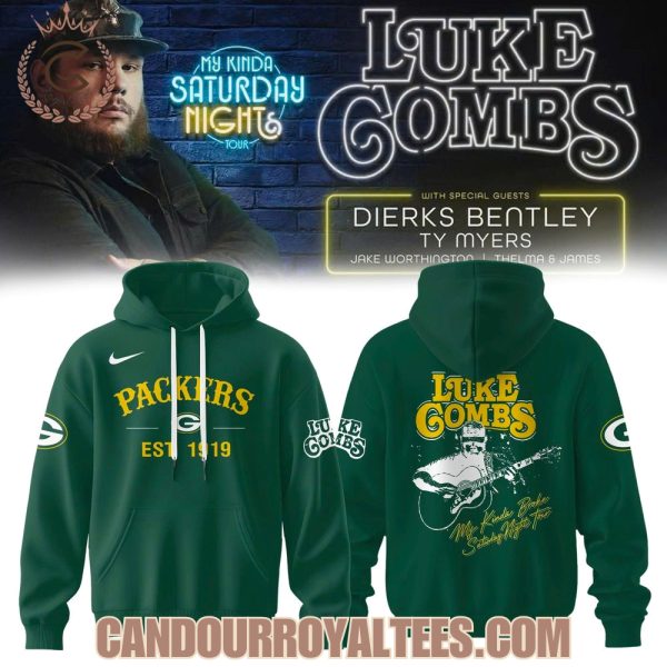 Green Bay Packers x Luke Gombs My Kinda Saturday Night Tour Hoodie