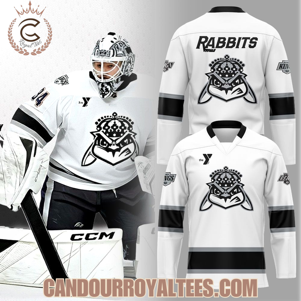 Greenville Swamp Rabbits Introducing the White Rabbit King Hockey Jersey Greenville Swamp Rabbits Introducing the White Rabbit King Hockey Jersey