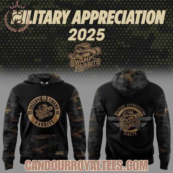 Greenville Swamp Rabbits x Military Appreciation 2025 Hoodie