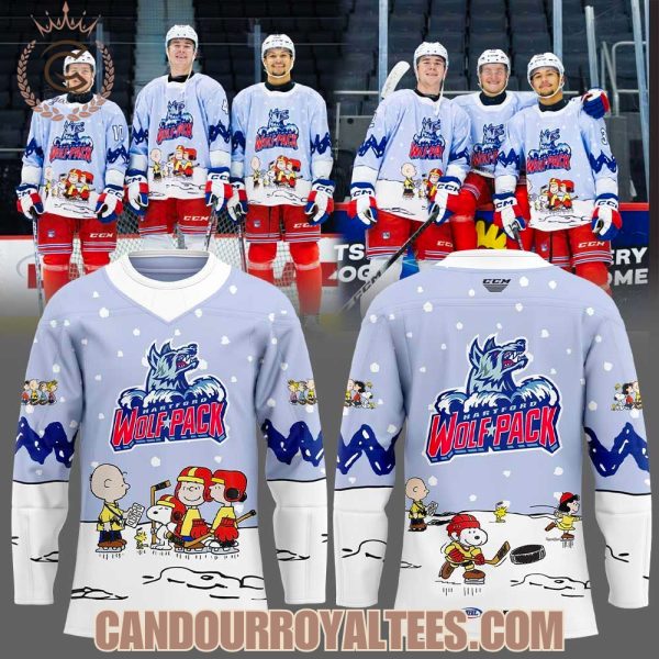 Hartford Wolf Pack x Peanuts Night 2025 Jesey
