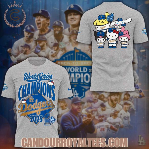 Hello Kitty x Dodgers Champions 2025 T-Shirt