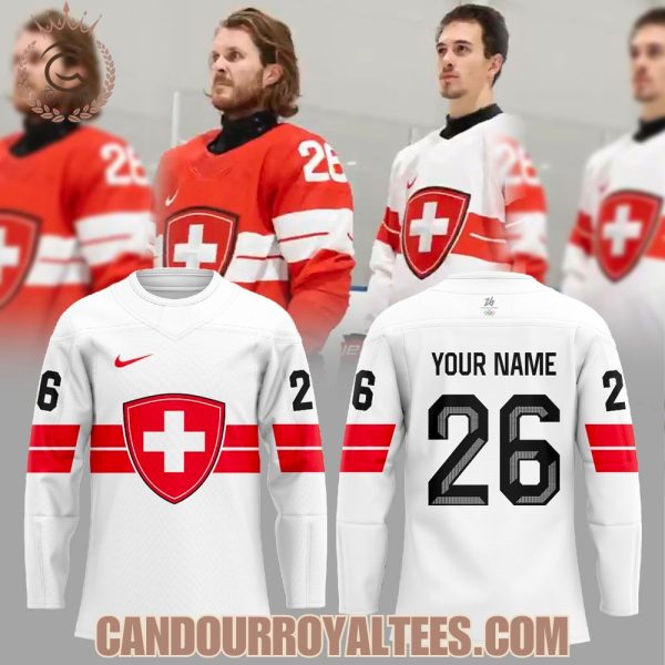 Ice Hockey Switzerland Has Unveiled The 2026 Olympic Sweaters Jersey White Hockey Jersey