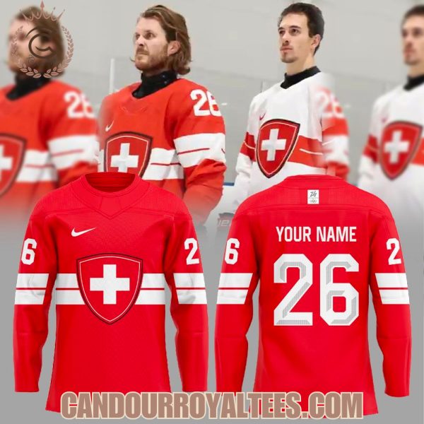 Ice Hockey Switzerland Has Unveiled The 2026 Olympic Sweaters Red Hockey Jersey