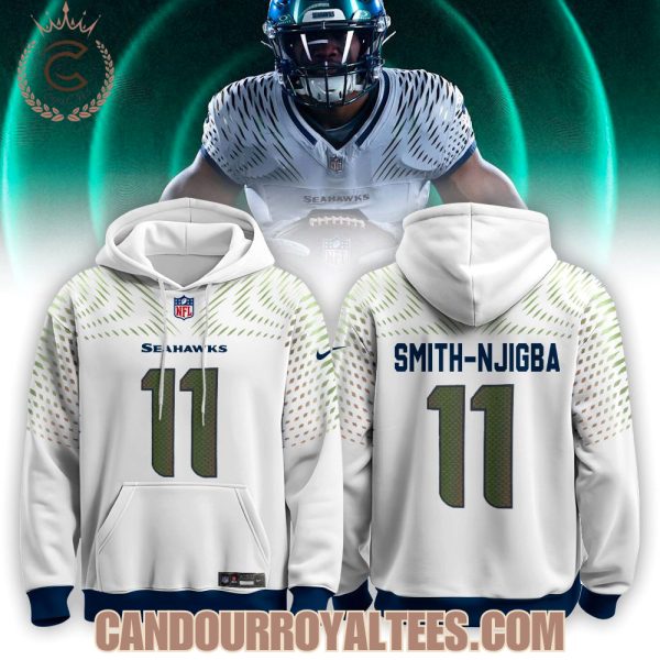 Jaxon Smith-Njigba Wolf Gray Seattle Seahawks 2025 Rivalries Hoodie