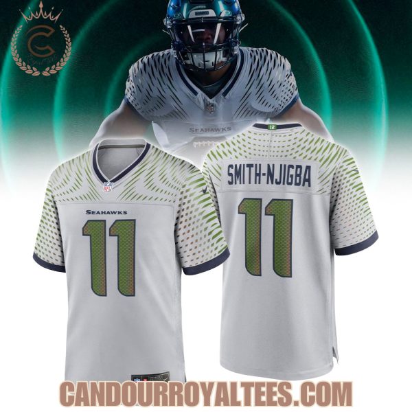 Jaxon Smith-Njigba Wolf Gray Seattle Seahawks 2025 Rivalries Jersey