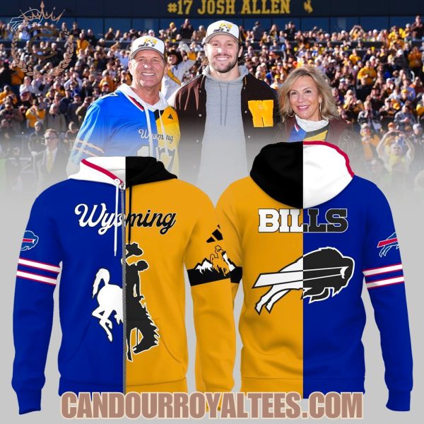 Josh Allen – Forever a Cowboy, Buffalo Bills x Wyoming Cowboys Hoodie