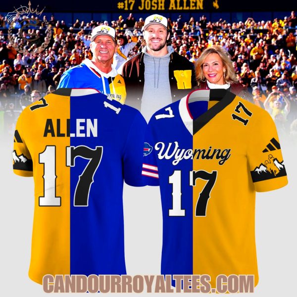 Josh Allen – Forever a Cowboy, Buffalo Bills x Wyoming Cowboys Jersey
