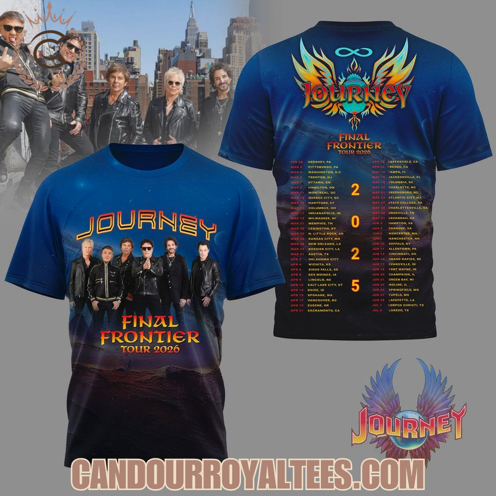 Journey Final Frontier Tour 2026 T-Shirt Journey Final Frontier Tour 2026 T-Shirt