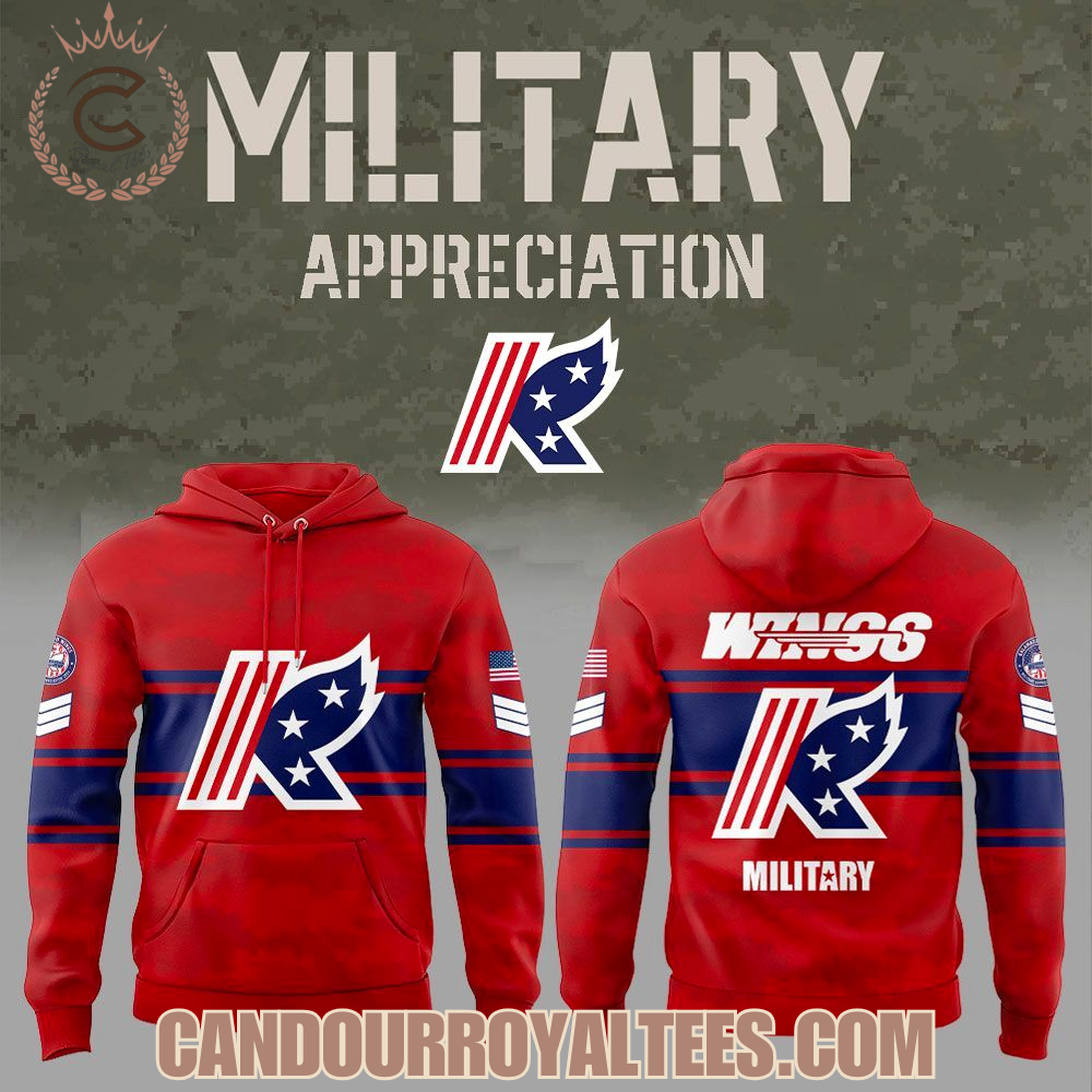 Kalamazoo Wings Military Appreciation 2025 Hoodie Kalamazoo Wings Military Appreciation 2025 Hoodie