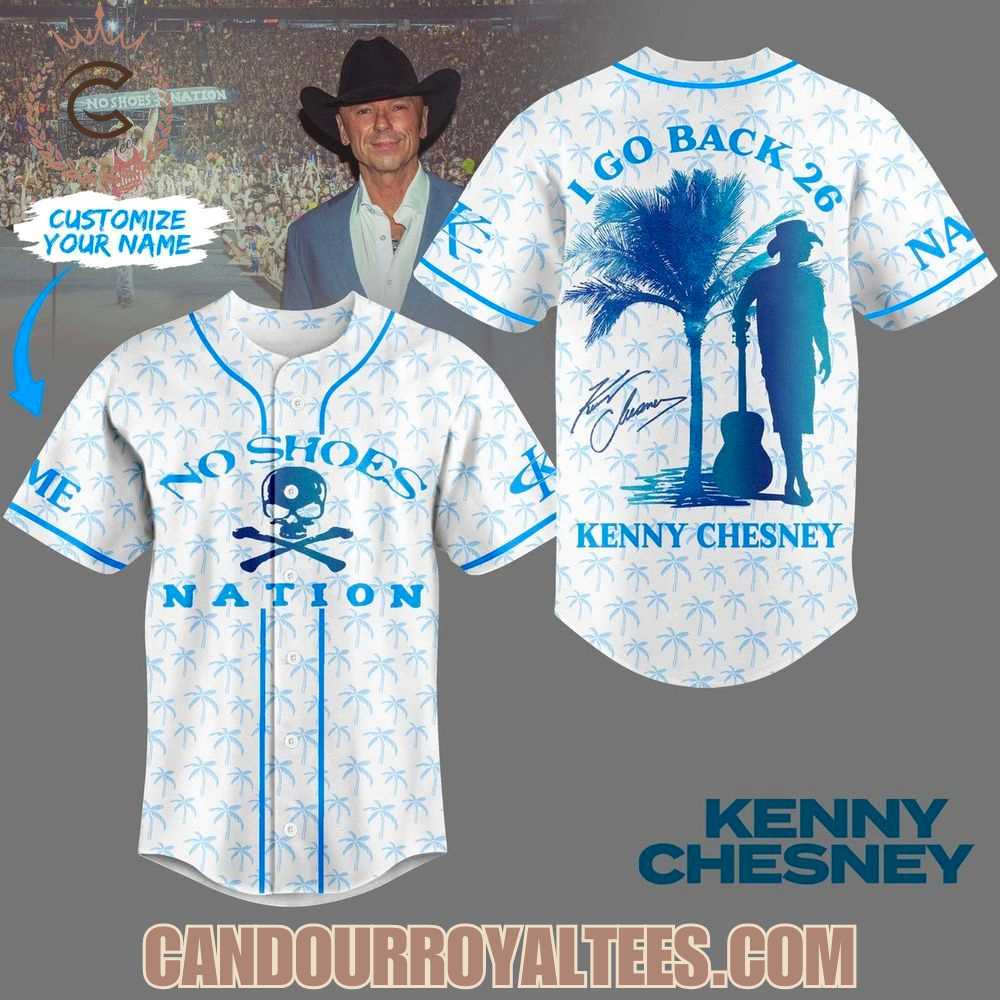 Kenny Chesney I Go Back 26 Baseball Jersey Kenny Chesney I Go Back 26 Baseball Jersey