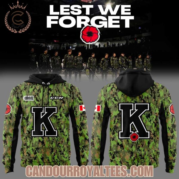 Kingston Frontenacs Special Canadian Forces Uniforms Hoodie