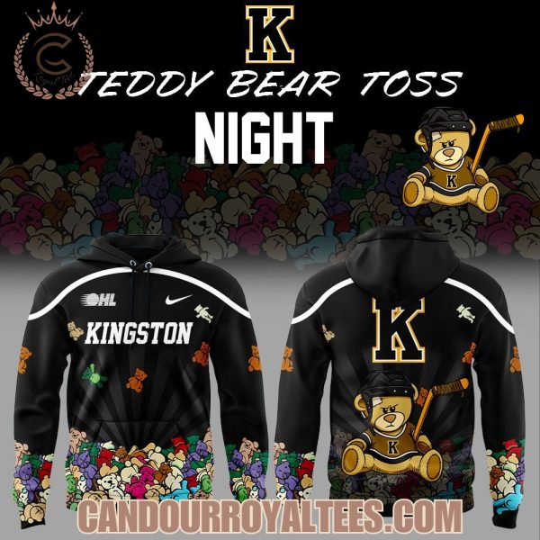 Kingston Frontenacs Teddy Bear Toss Night Hoodie