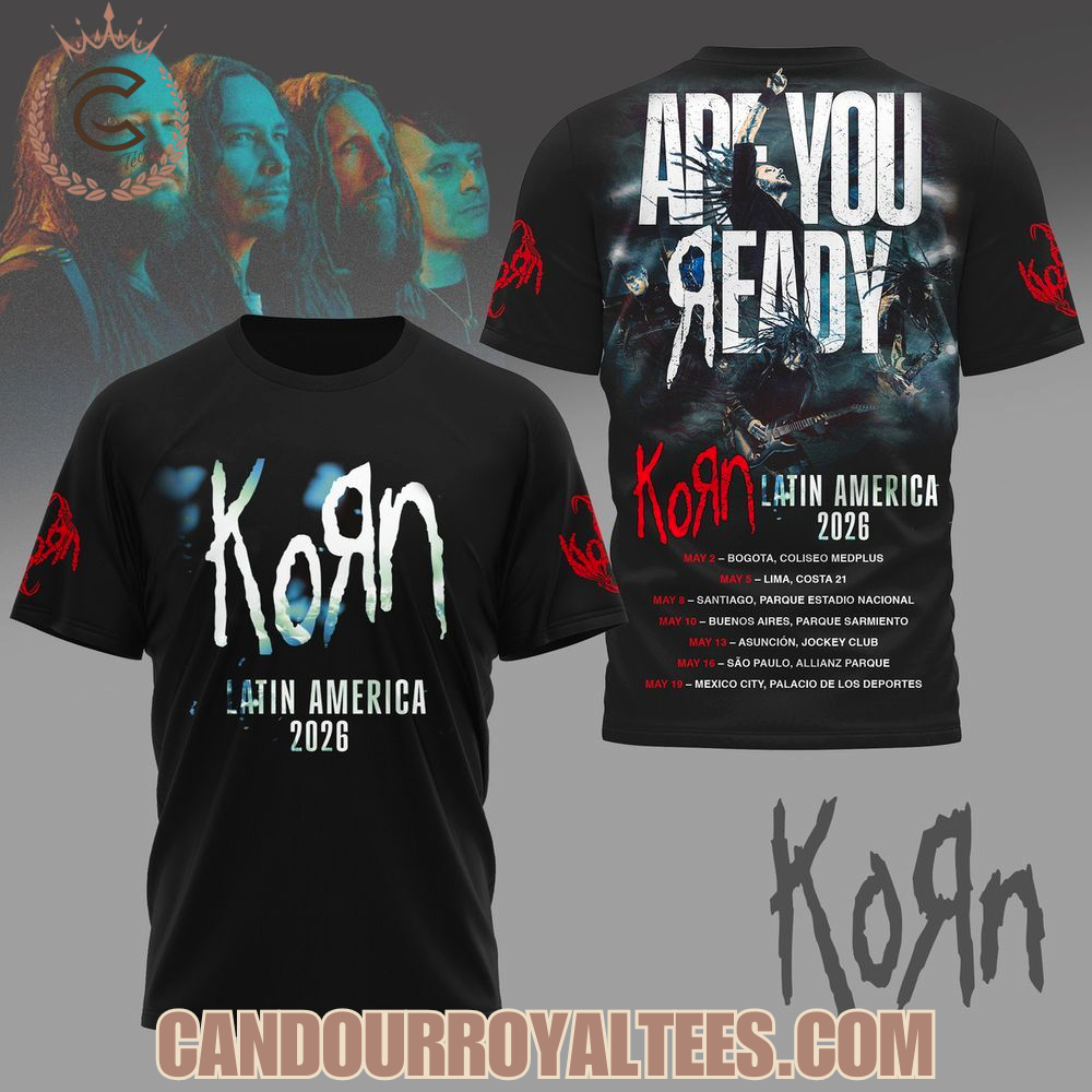 Korn Latin America 2026 Tshirt, Hoodie Korn Latin America 2026 Tshirt, Hoodie
