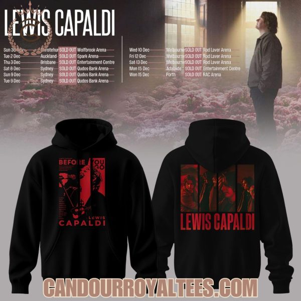 Lewis Capaldi Australia & New Zealand Tour 2025 Hoodie