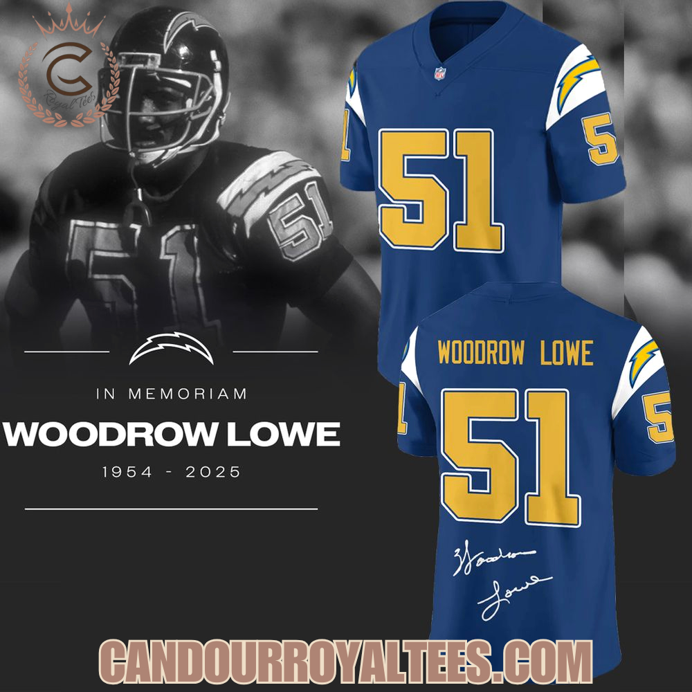 Los Angeles Chargers x In Memory of Woodrow Lowe Football Jersey Los Angeles Chargers x In Memory of Woodrow Lowe Football Jersey