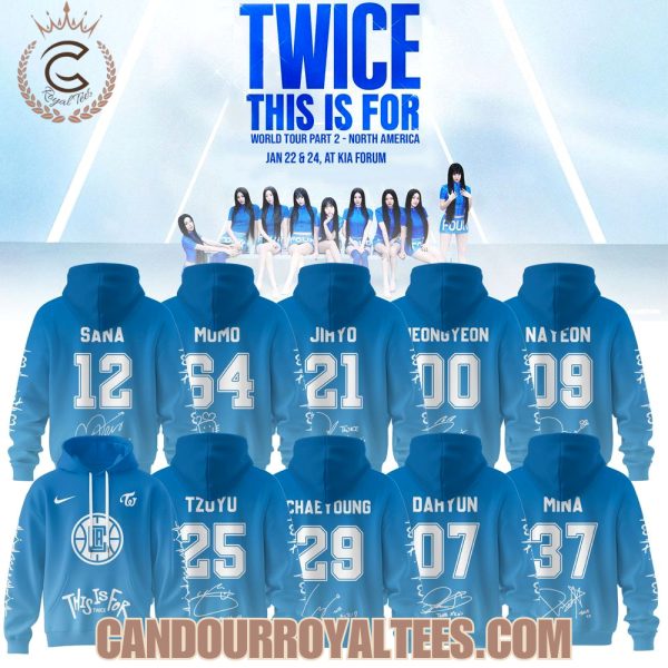 Los Angeles Clippers X TWICE This Is For World Tour Part II 2026 Hoodie