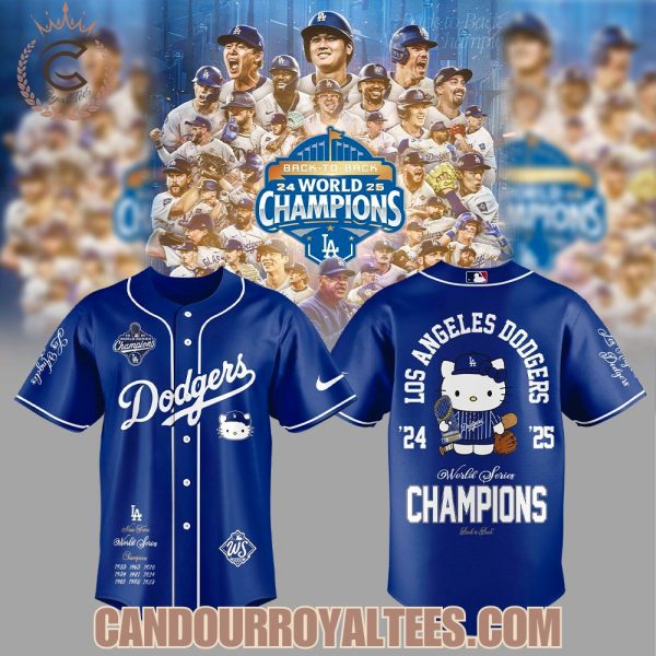 Los Angeles Dodgers x Kitty 2025 World Series Champions Jersey