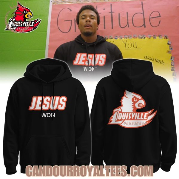 Louisville Cardinals Jesus Won Hoodie