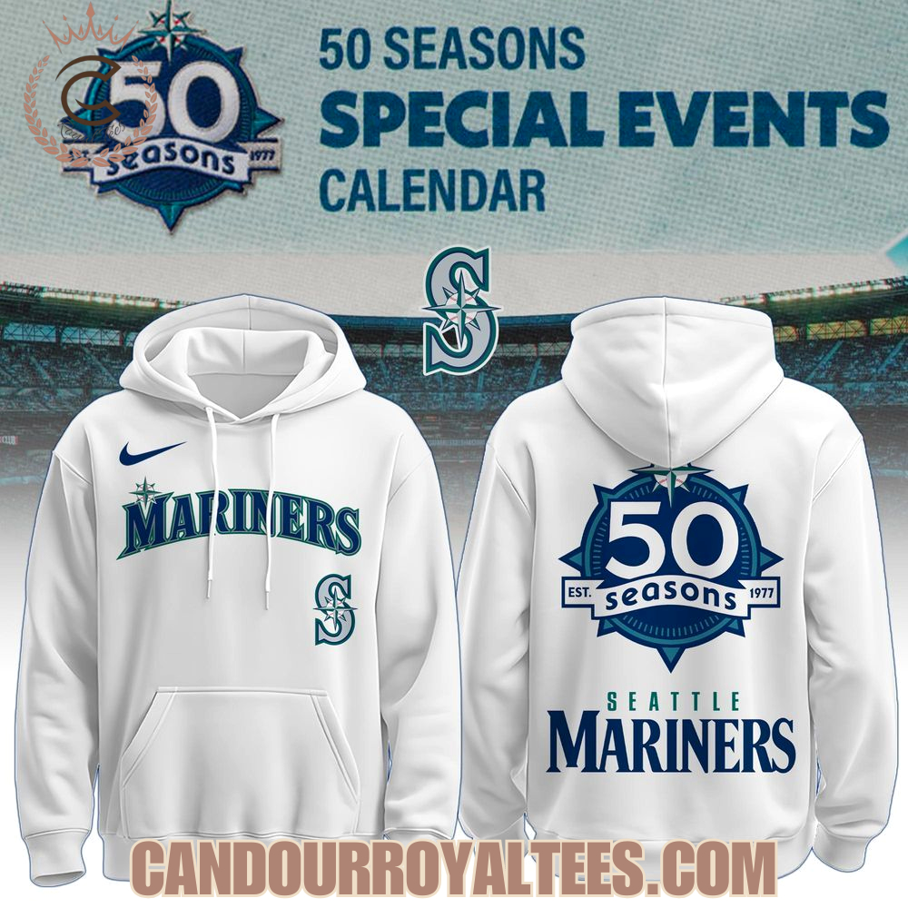 Mariners 50th Anniversary White Hoodie Mariners 50th Anniversary White Hoodie