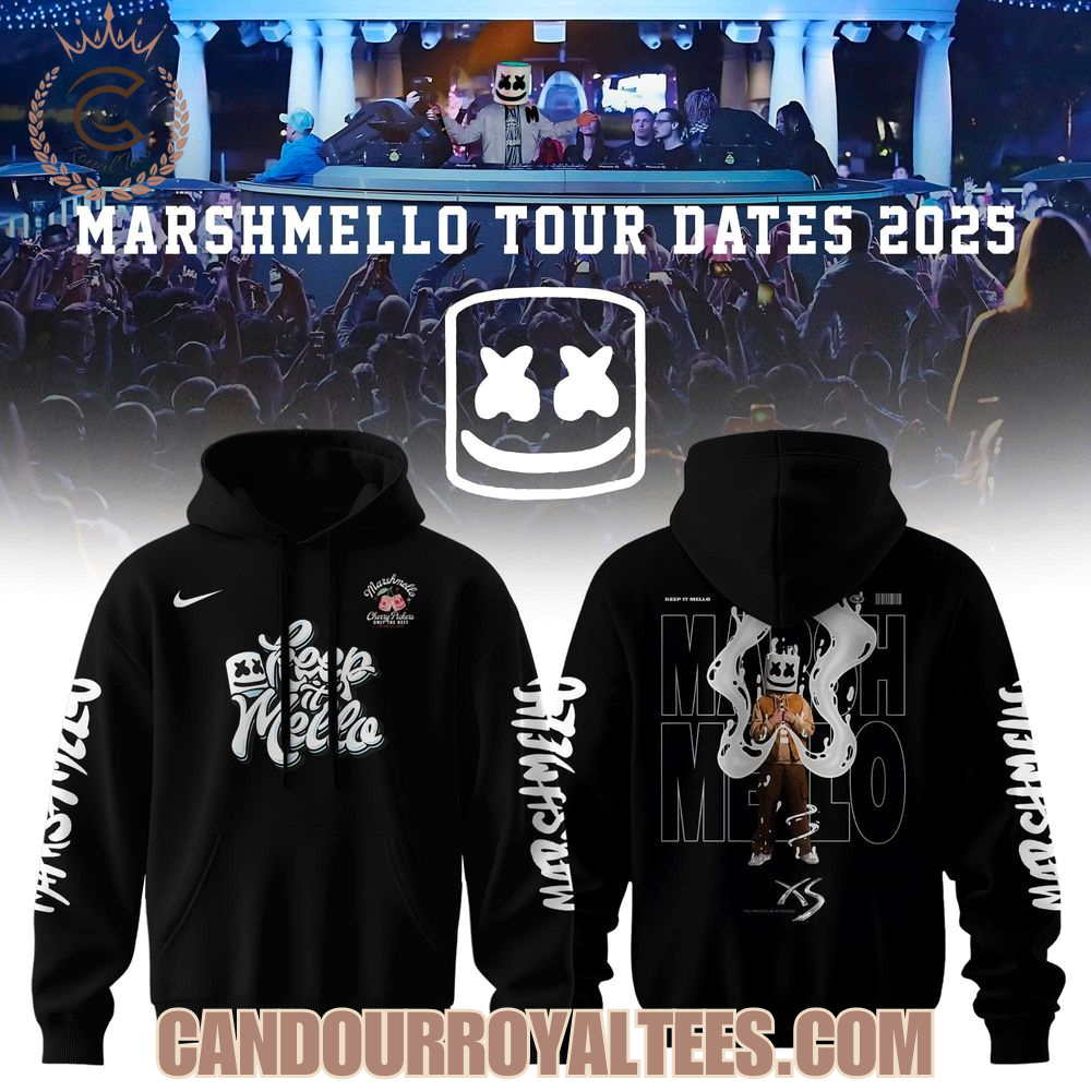 Marshmello Tour Dates 2025 Hoodie Marshmello Tour Dates 2025 Hoodie