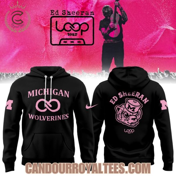 Michigan Wolverines x Ed Sheeran Loop Tour 2026 Hoodie