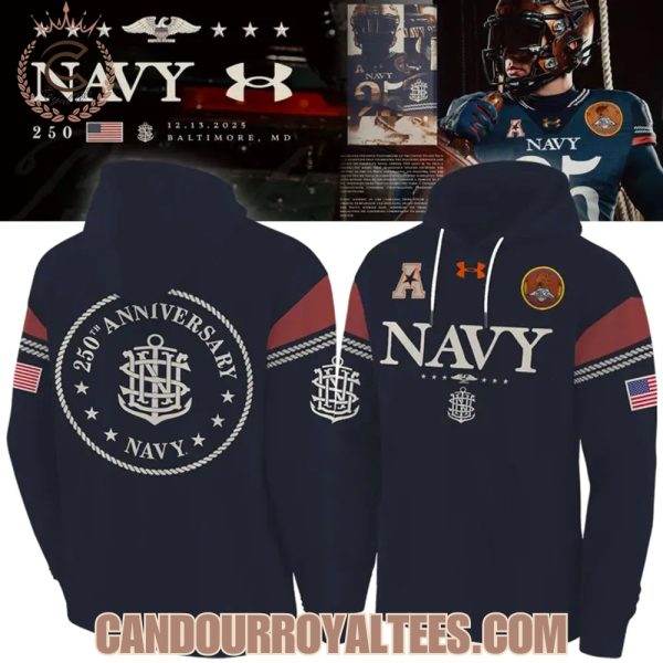 Navy Midshipmen 250th Anniversary Hoodie